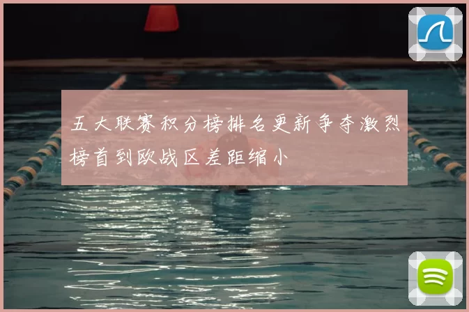 五大联赛积分榜排名更新争夺激烈榜首到欧战区差距缩小